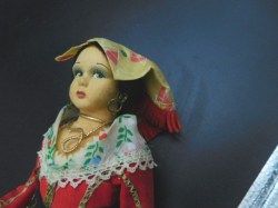 italian felt doll headdress view4